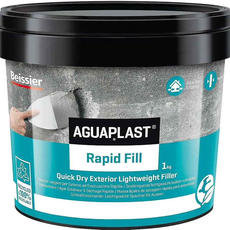 AGUAPLAST RAPID FILL STUCCO IN PASTA EFFETTO INTONACO 81400 KG.1