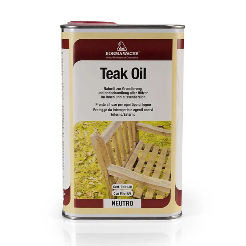 TEAK OIL OLIO PENETRANTE NEUTRO 0360  BORMA B3181 LT.1