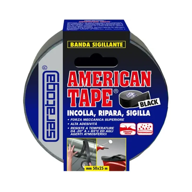 NASTRO AMERICANO 63054002 TAPE NERO MT25X50MM