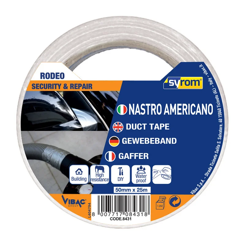 NASTRO RODEO AMERICANO BIANCO 0008429 mm.50x25mt.