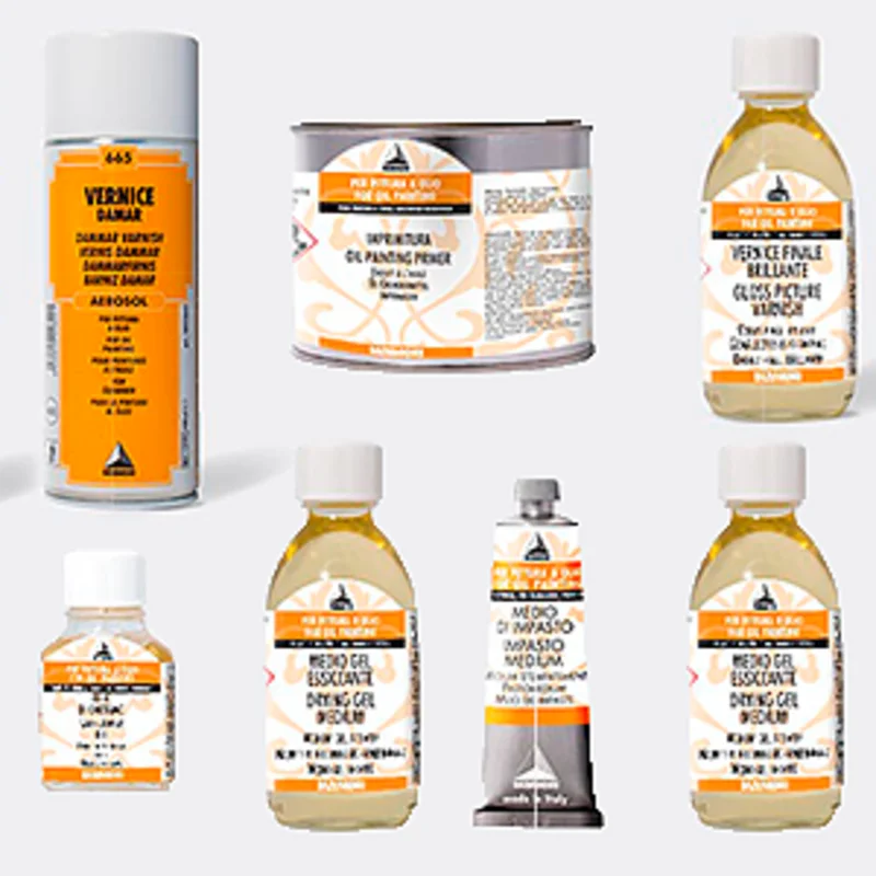 Ausiliari: Vernici, Medium, Fissativo, Essiccante, Ritardante