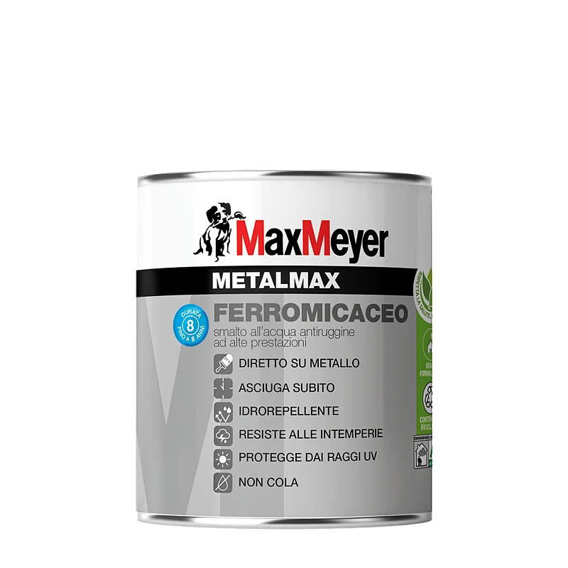 METALMAX FERROMICACEO GRIGIO BASE GG FLUIDO (ACQUA) LT.0,750