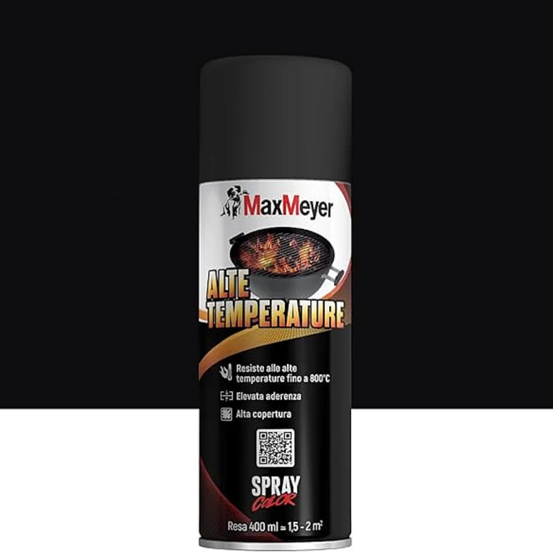 SPRAY (MAX) ALTE TEMPERATURE 800° RAL 9005 NERO ML 400