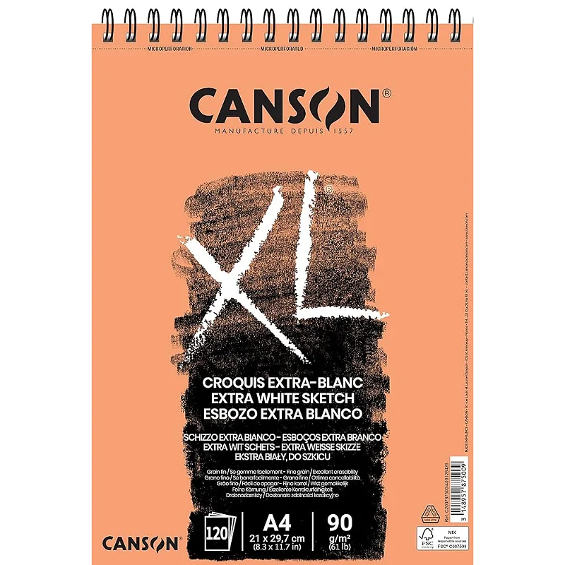 ALBUM CANXL EXTRA BLA A4 90G CM.21X29,7 C200787500 FG.120