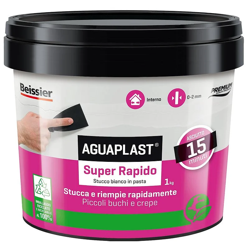 STUCCO AGUAPLAST SUPER RAPIDO BIANCO 91400 KG.1