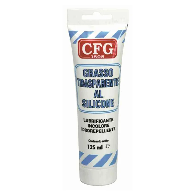 TUBO GRASSO TRASPARENTE AL SILICONE L00500 ML.125