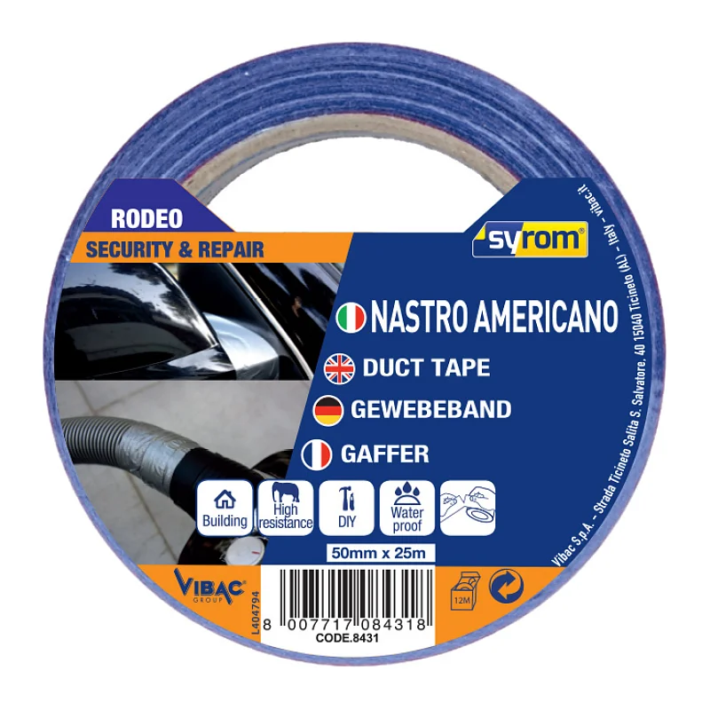 NASTRO RODEO AMERICANO BLU ART.8430 mm.50x25mt.