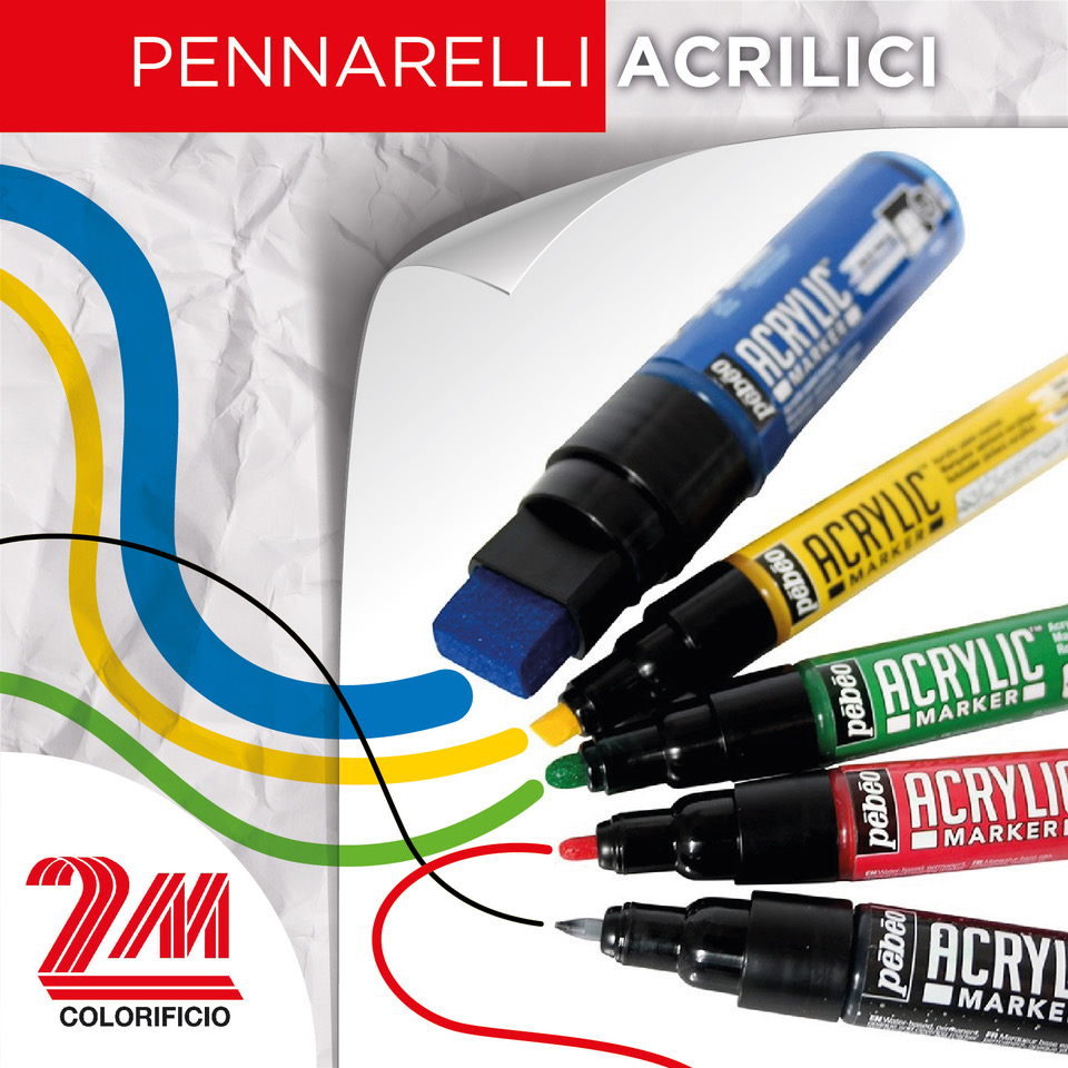 Pennarelli Acrilici e altri prodotti per la decorazione - COLORIFICIO 2M